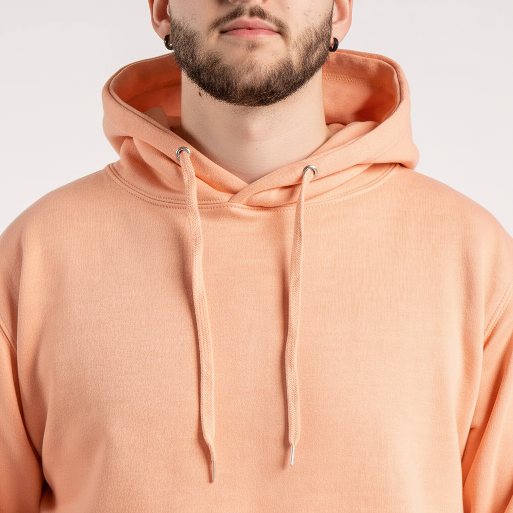 10 OZ Peach Heavyweight Fleece Hoodie