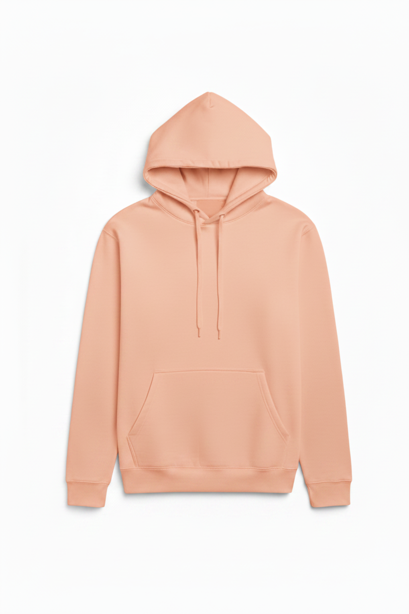 10 OZ Peach Heavyweight Fleece Hoodie