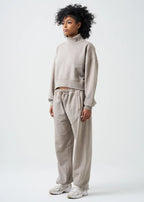 Pigment Stone 14 Ounce French Terry Garment Dyed Mock Neck Sweatsuit
