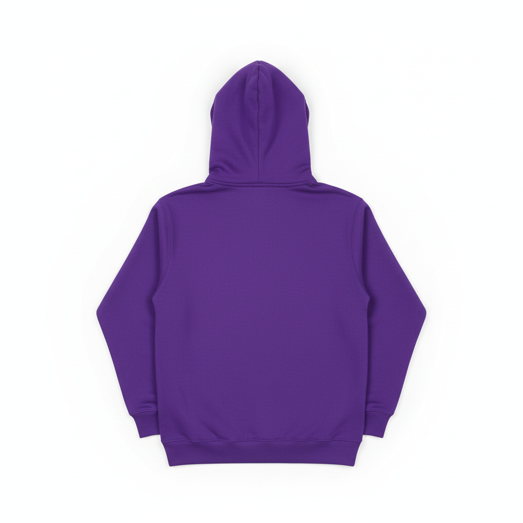 10 OZ Purple Heavyweight Fleece Hoodie