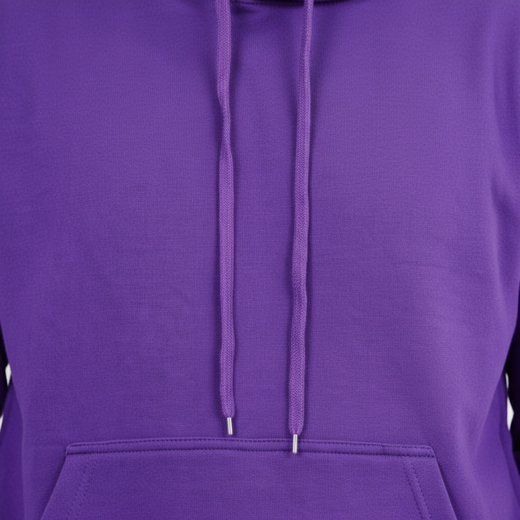 10 OZ Purple Heavyweight Fleece Hoodie