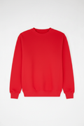 Red Heavy Blend Fleece Crew Neck Sweatshirt