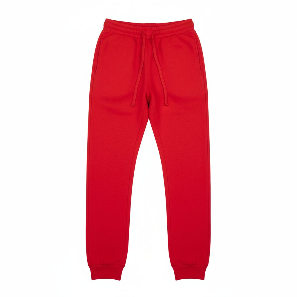 12 OZ Red Tight Fleece Sweatpant
