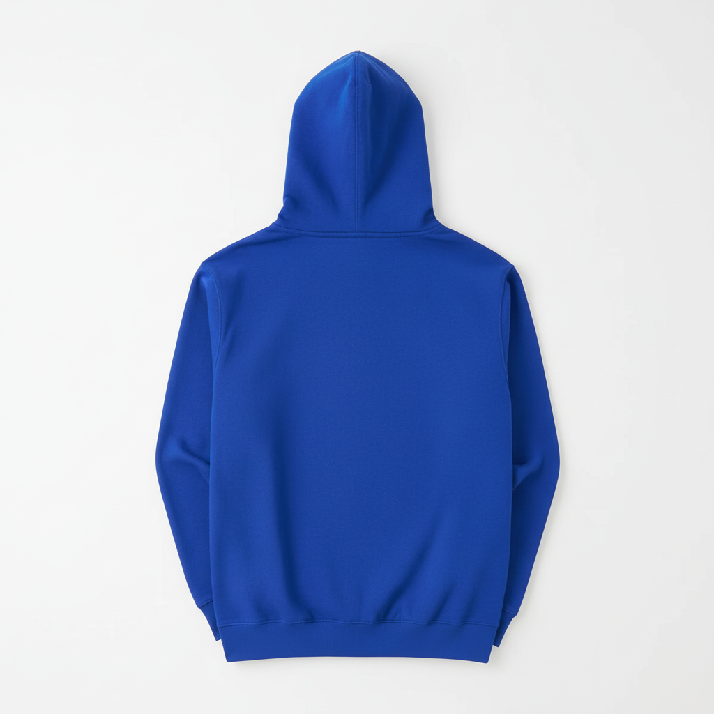 10 OZ Royal Blue Heavyweight Fleece Hoodie
