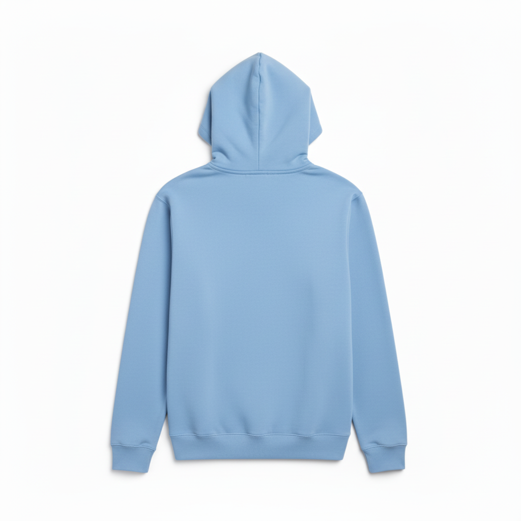 10 OZ Sky Blue Heavyweight Fleece Hoodie