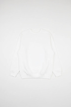 White Heavy Blend Fleece Crew Neck Sweatshirt