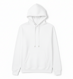 10 OZ White Heavyweight Fleece Hoodie