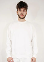 White Heavy Blend Fleece Crew Neck Sweatshirt
