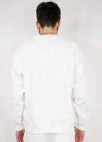 White Heavy Blend Fleece Crew Neck Sweatshirt