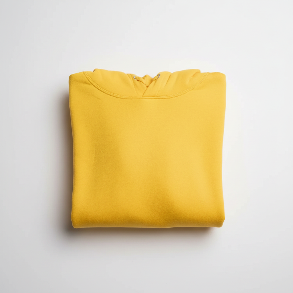 10 OZ Yellow Heavyweight Fleece Hoodie