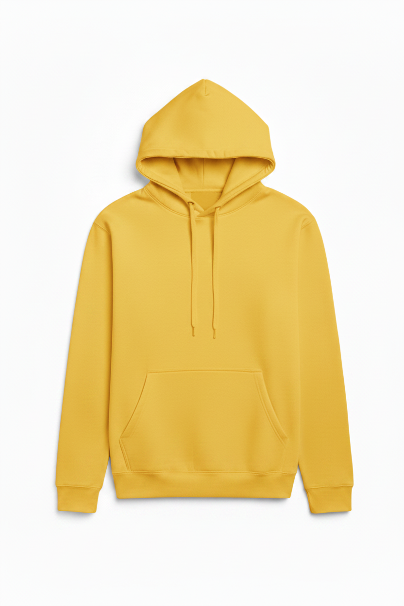 10 OZ Yellow Heavyweight Fleece Hoodie